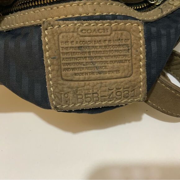 Vintage Coach Sonoma Pebbled Nubuck leather Drawstring Bucket Bag #4931 - Picture 6 of 14